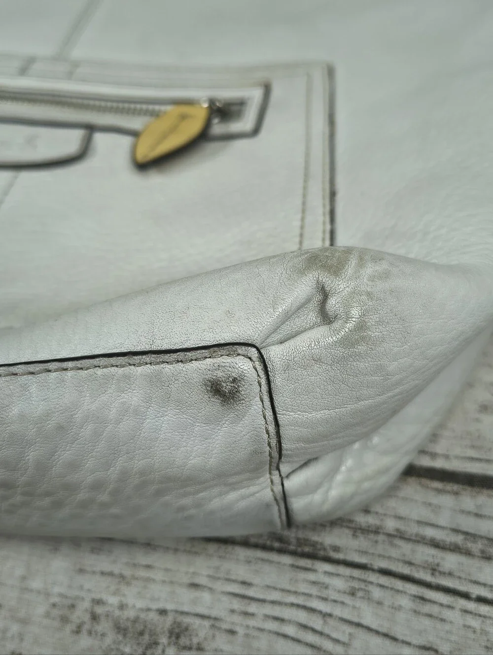 Coach Penelope cream pebbled leather shoulder bag J0882 13159 - Picture 3 of 13